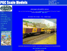 Tablet Screenshot of pgcscalemodels.com.au